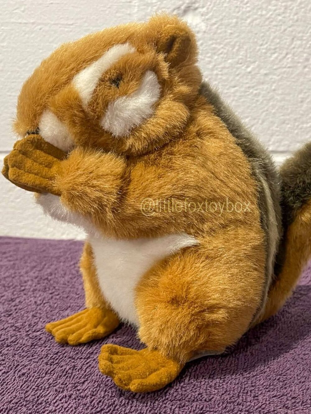 1995 Soundprints Smithsonian Backyard Eastern Chipmunk Plush Vintage ESSA